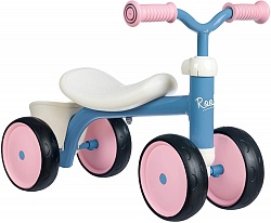 Самый первый детский беговел с 4-мя бесшумными колесами EVA розовый (Smoby, 721401) - миниатюра